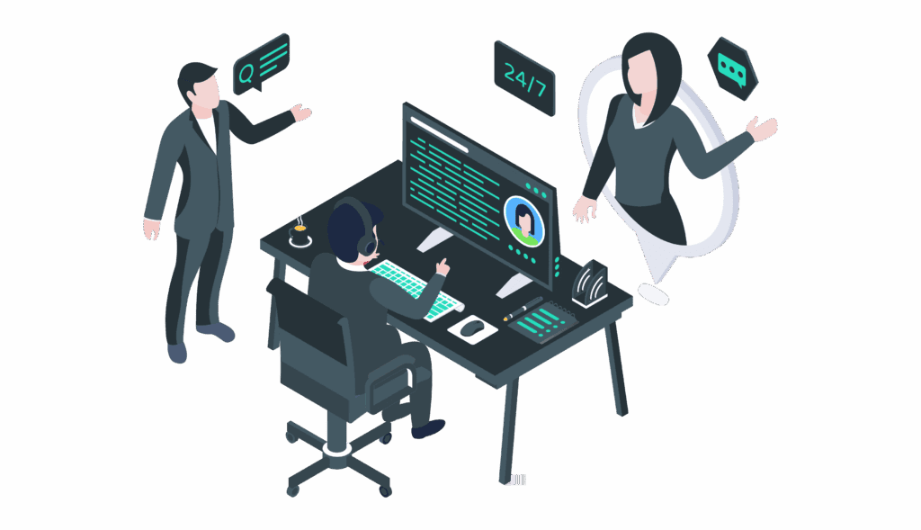 Customer support team