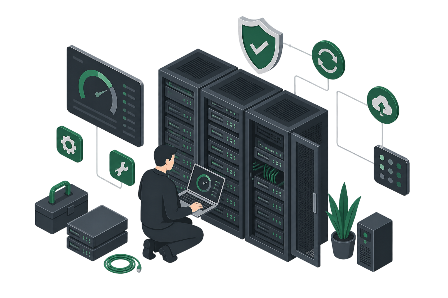 Server Maintenance illustration